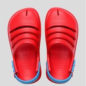 NEW HAVAIANAS Kids Clog RED SZ-13C/1Y/29-30